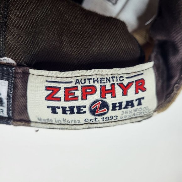 Zephyr Brand University of Michigan Wolverines Brown/Tan Fitted Hat Sz 6 3/4 Cap - Picture 13 of 13